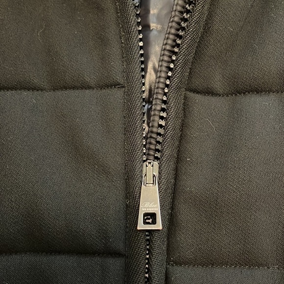 Blue les copains fabric and nylon car coat size medium. - Picture 11 of 14